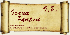 Irena Pantin vizit kartica